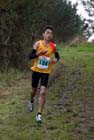 Markhim Lonsdale (Crook) on his way to winning the under-15 boys,Sherman Cup, Hedley Farm, Tanfield,  County Durham.